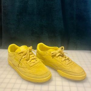 Reebok Yellow Suede Shoes